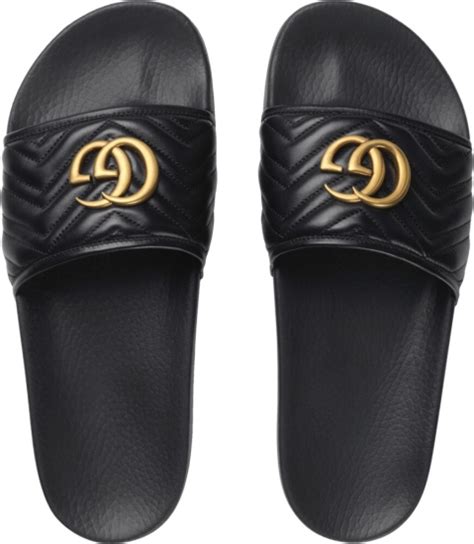 gucci black and gold slides|Gucci slides outlet.